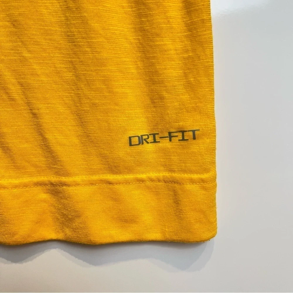 Nike Men's Yellow Sports Player Practice Shirt
